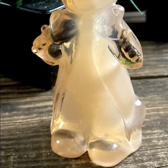 Vintage Boyd Art Glass CHUCKLES Slag Glass *Shown With And Without Black Light - Picture 13 of 14